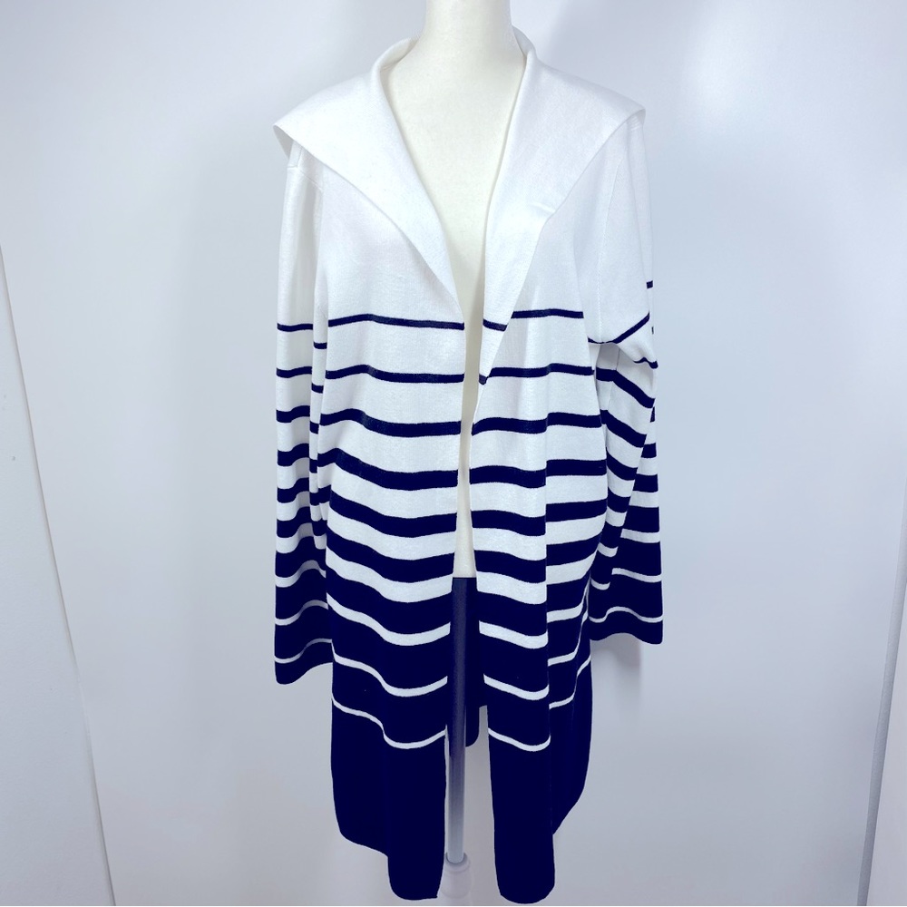 APT 9 Cardigan White  Black XL